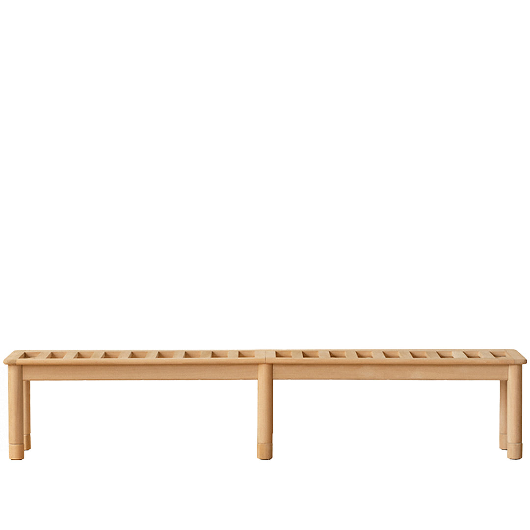 Scandinavian poplar wood extended splicing bed frame sela detail 4.