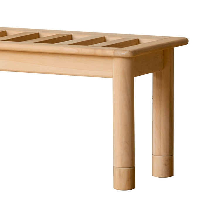 Scandinavian poplar wood extended splicing bed frame sela detail 5.