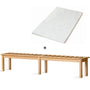 Scandinavian Poplar Wood Extended Splicing Bed Frame With Mattress SELA