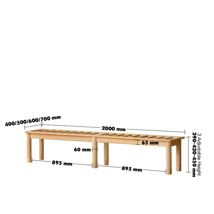 Scandinavian poplar wood extended splicing bed frame sela size charts.