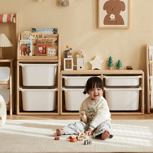 Scandinavian Poplar Wood Kids Storage Drawer Cabinet CUBBY Good to Know Preview-1