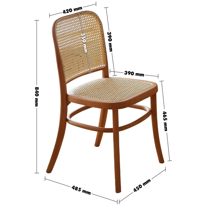 Scandinavian rattan cherry wood dining chair george size charts.