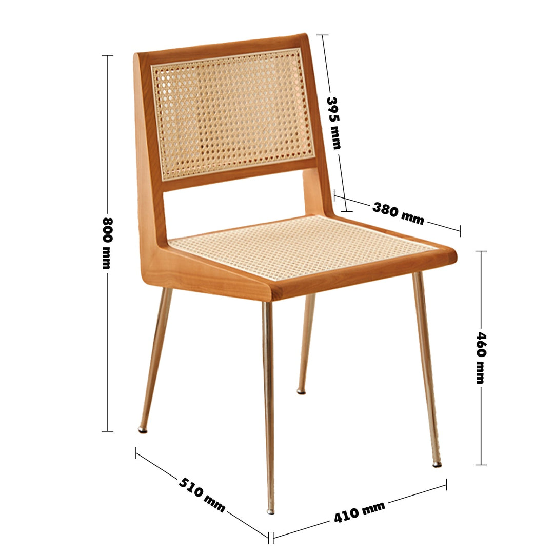 Scandinavian rattan cherry wood dining chair prime size charts.