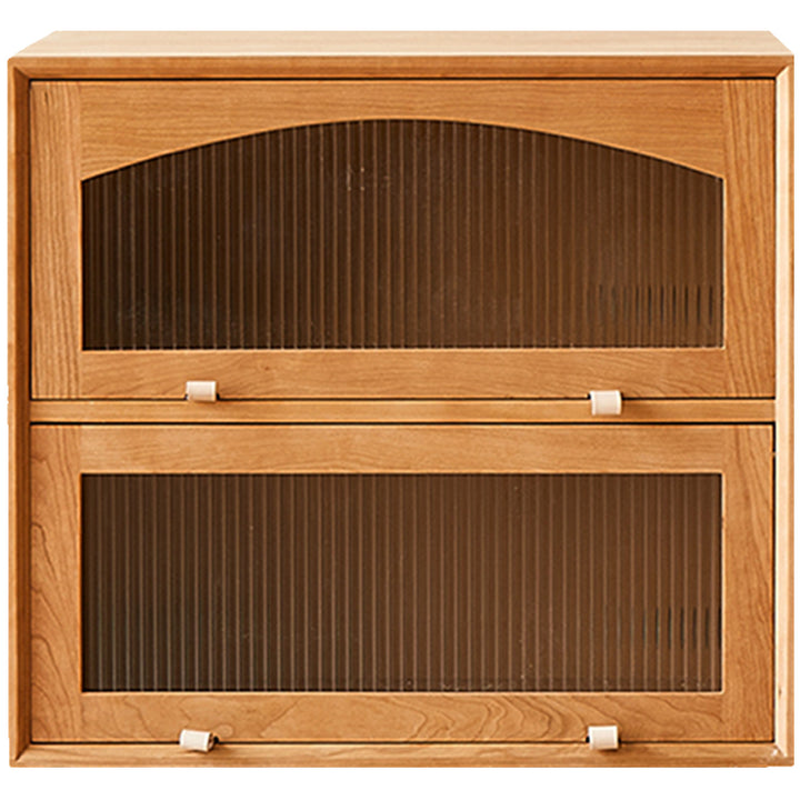 Scandinavian rattan cherry wood modular drawer cabinet stacko detail 15.