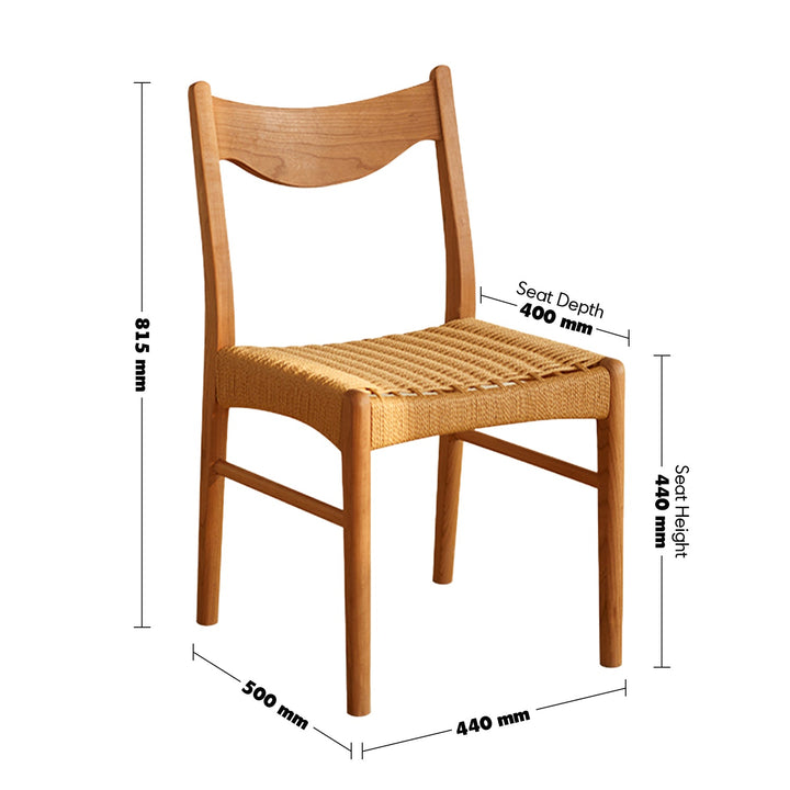 Scandinavian rope woven cherry wood dining chair surge size charts.