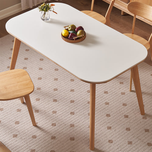 Scandinavian Rubber Wood Sintered Stone Dining Table TERRA Good to Know Preview-1
