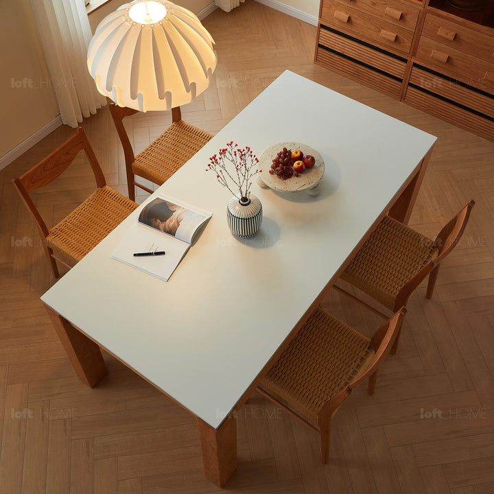 Scandinavian sintered stone dining table deft detail 3.