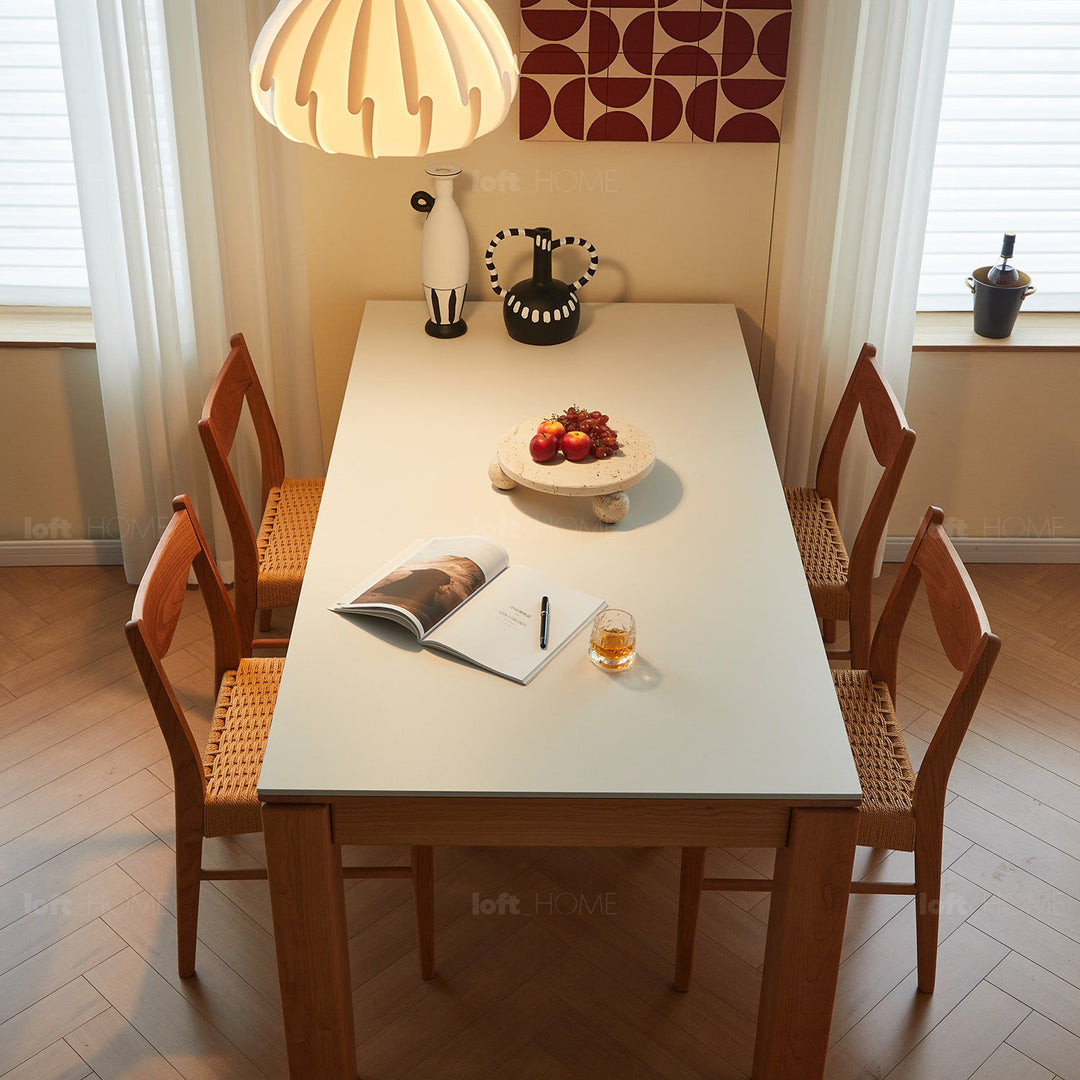 Scandinavian sintered stone dining table deft detail 4.
