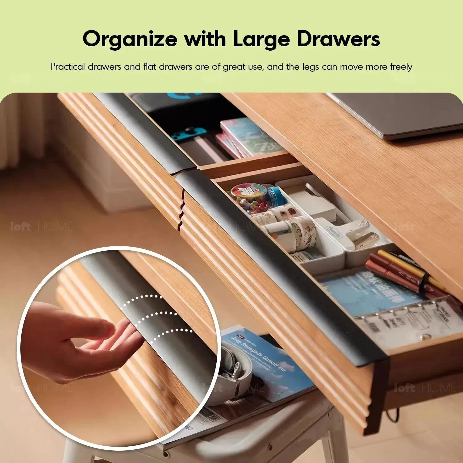 Scandinavian Sintered Stone Electric Height Adjustable Study Table ENC ...