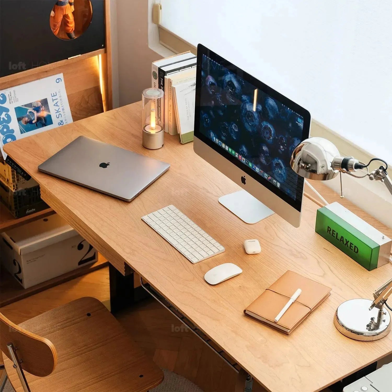 Scandinavian Sintered Stone Electric Height Adjustable Study Table ENC ...