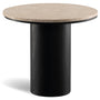 Japandi Travertine Stone Side Table MUCKETY
