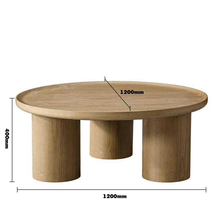 Scandinavian Wood Coffee Table RENE