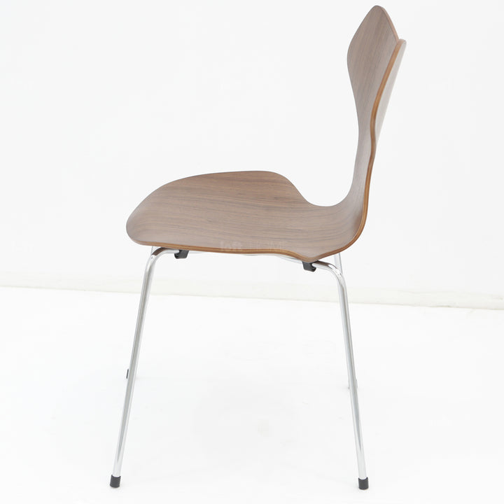 Scandinavian wood dining chair 2pcs set myst conceptual design.