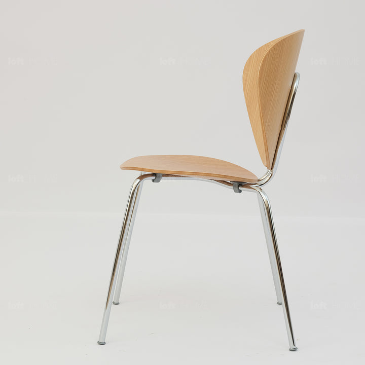 Scandinavian wood dining chair 2pcs set orbit detail 2.