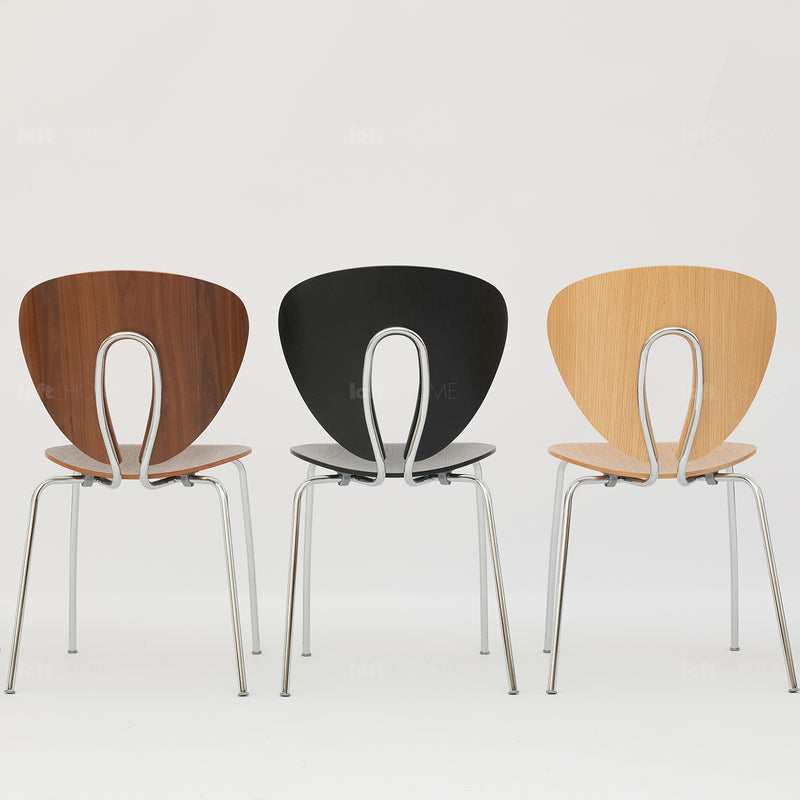 Bauhaus Wood Dining Chair 2pcs Set ORBIT Color Swatches