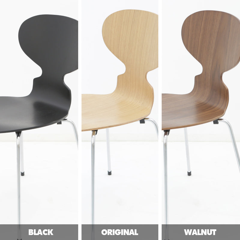Bauhaus Wood Dining Chair 2pcs Set RIFT Color Swatches