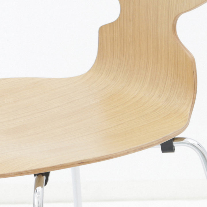 Scandinavian wood dining chair 2pcs set rift environmental situation.