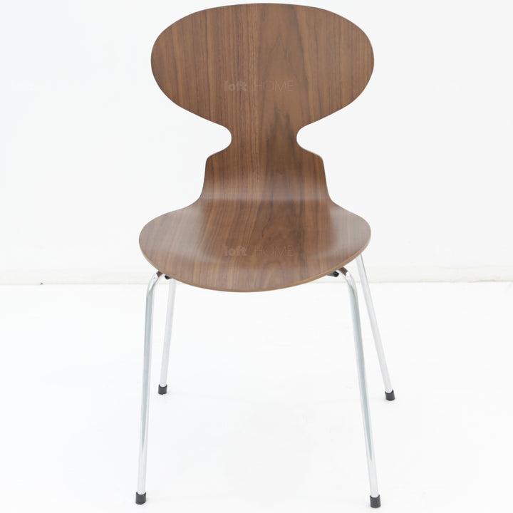 Scandinavian wood dining chair 2pcs set rift conceptual design.