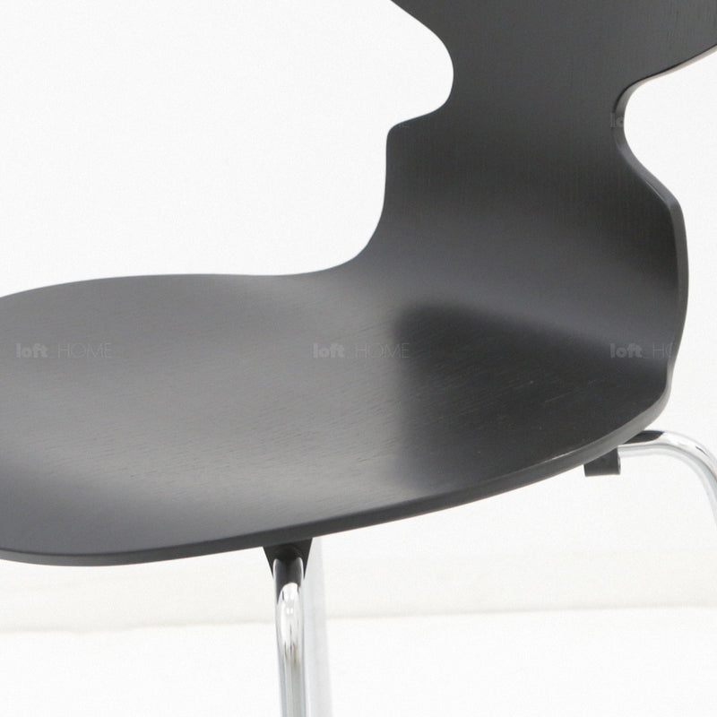 Bauhaus Wood Dining Chair 2pcs Set RIFT Material Details Chart
