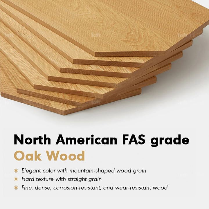 Scandinavian Oak Wood Bed APERTURE