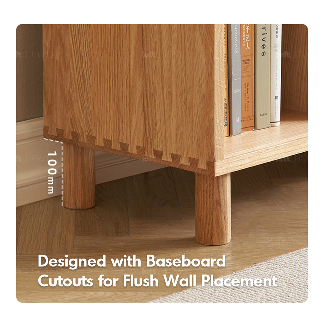 Scandinavian oak wood shelf bookshelf gerin detail 26.