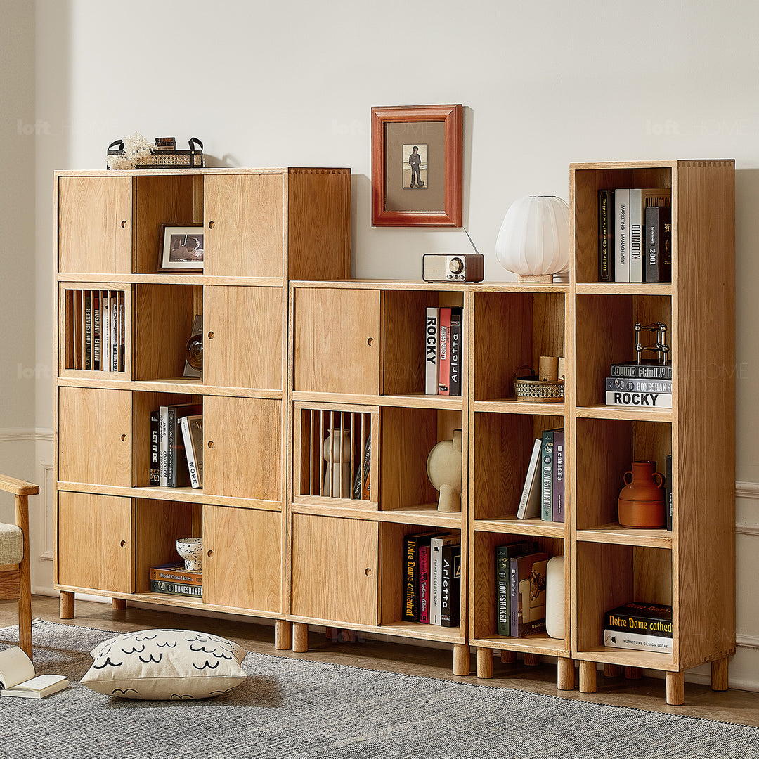 Scandinavian oak wood shelf bookshelf gerin detail 39.