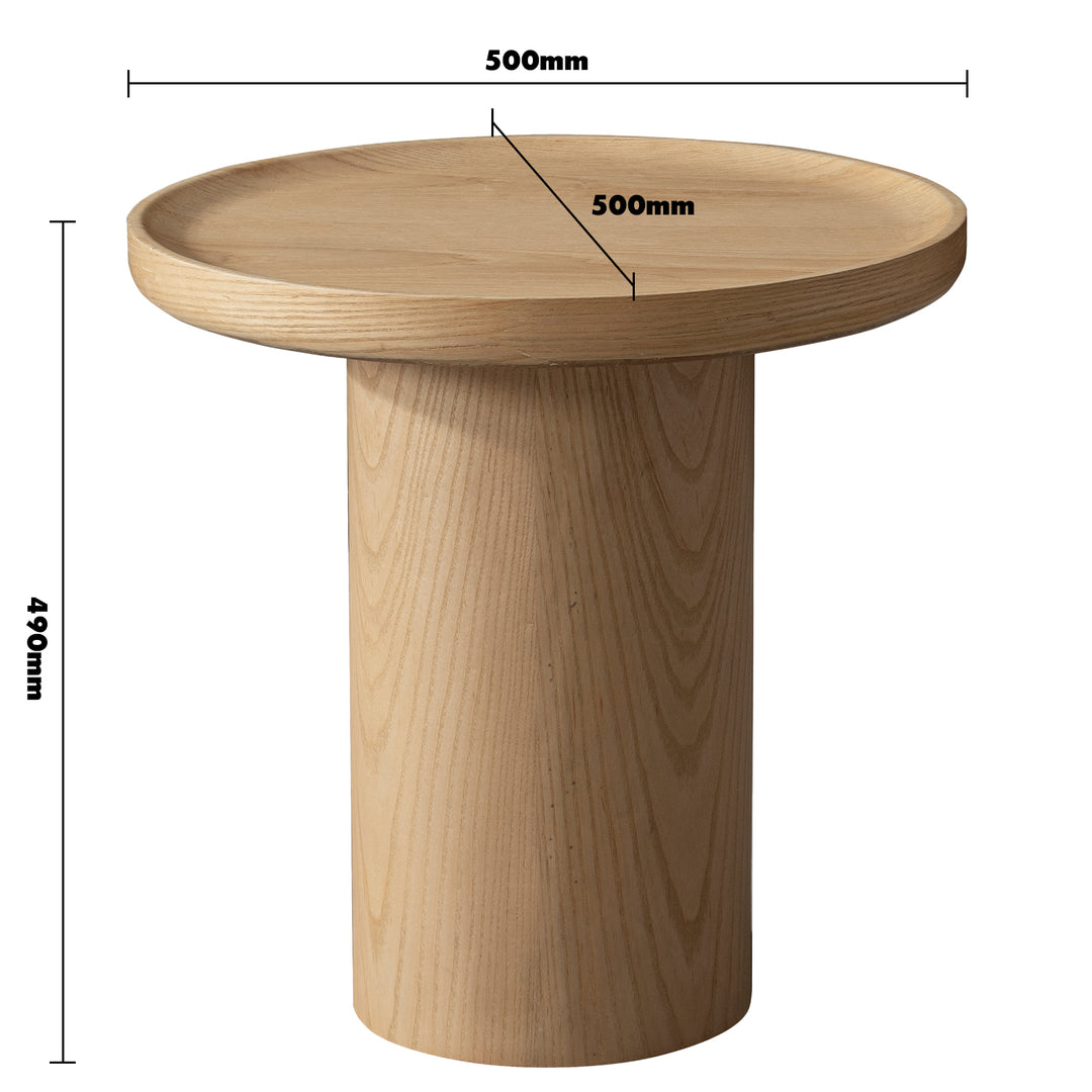 Scandinavian Wood Side Table RENE