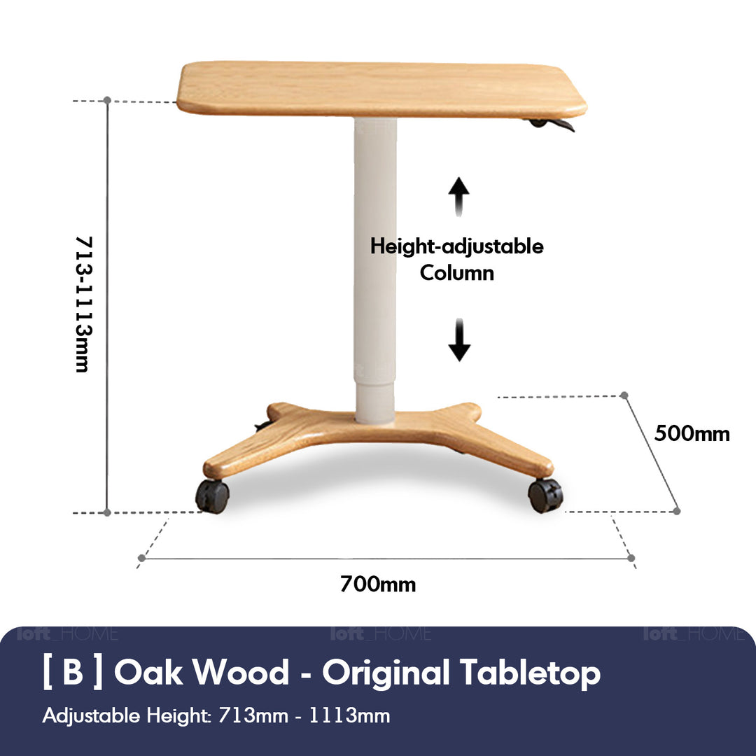 Scandinavian oak wood study desk nova in real life style.