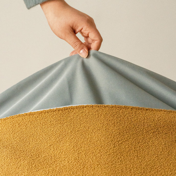 Scandinavian Boucle Fabric Bean Bag 1 Seater Sofa HEDGEHOG