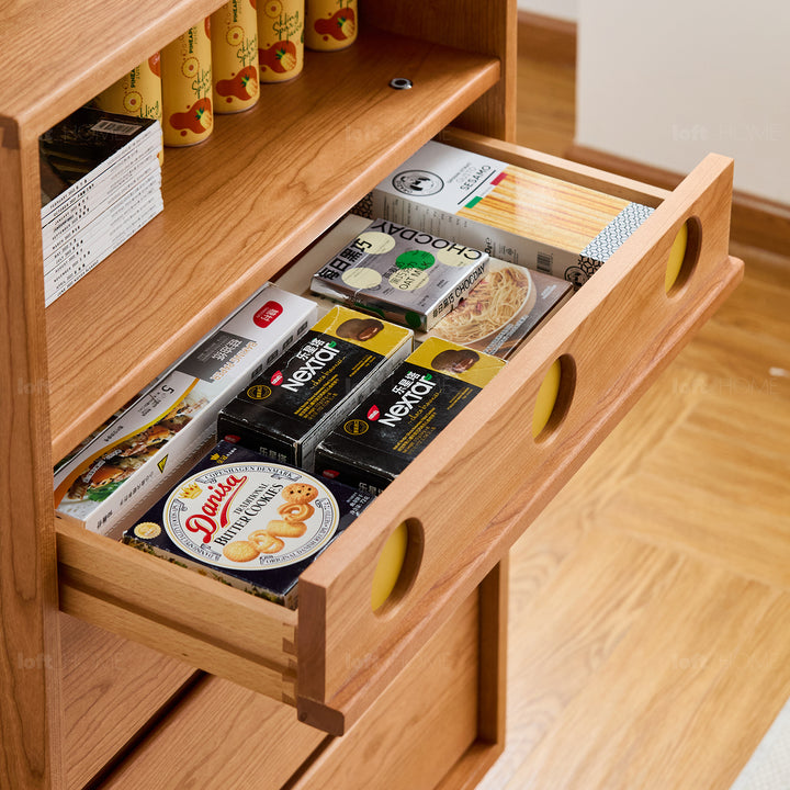 Scandinavian cherry wood chest of drawers timeless 5 conceptual design.