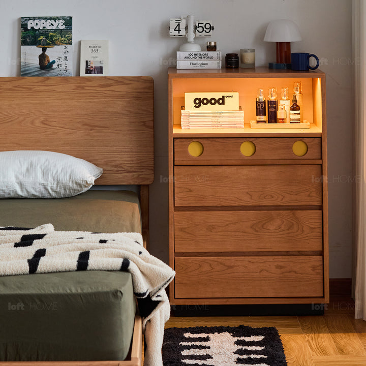Scandinavian cherry wood chest of drawers timeless 5 detail 10.