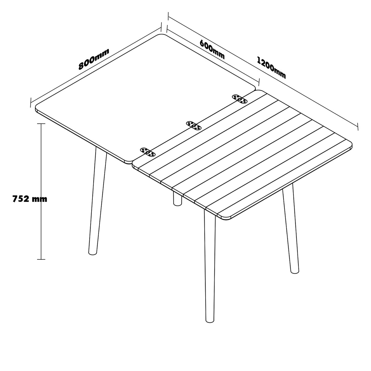 Scandinavian cherry wood dining table forest size charts.