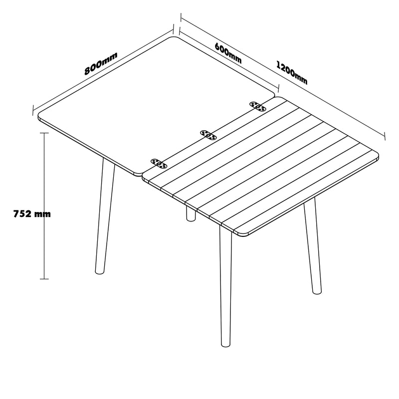 Scandinavian cherry wood dining table forest size charts.