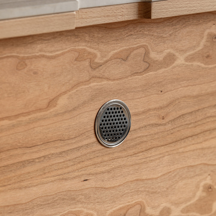 Scandinavian Cherry Wood Sintered Stone Cabinet TIMELESS