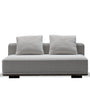 Minimalist Mixed Weave Fabric Modular Armless 2 Seater Sofa ELEGANZA