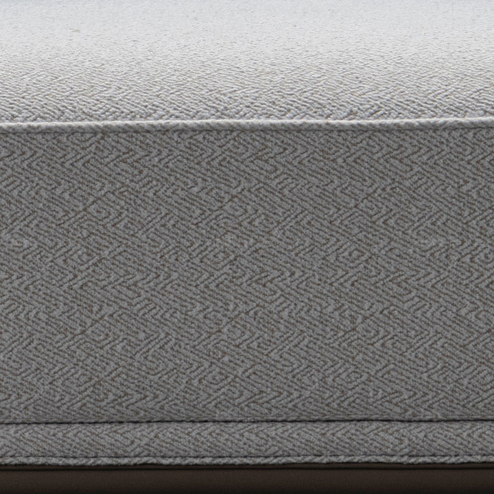 Scandinavian Mixed Weave Fabric Modular Armless 2 Seater Sofa ELEGANZA