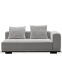 Minimalist Mixed Weave Fabric Modular Corner 2 Seater Sofa ELEGANZA