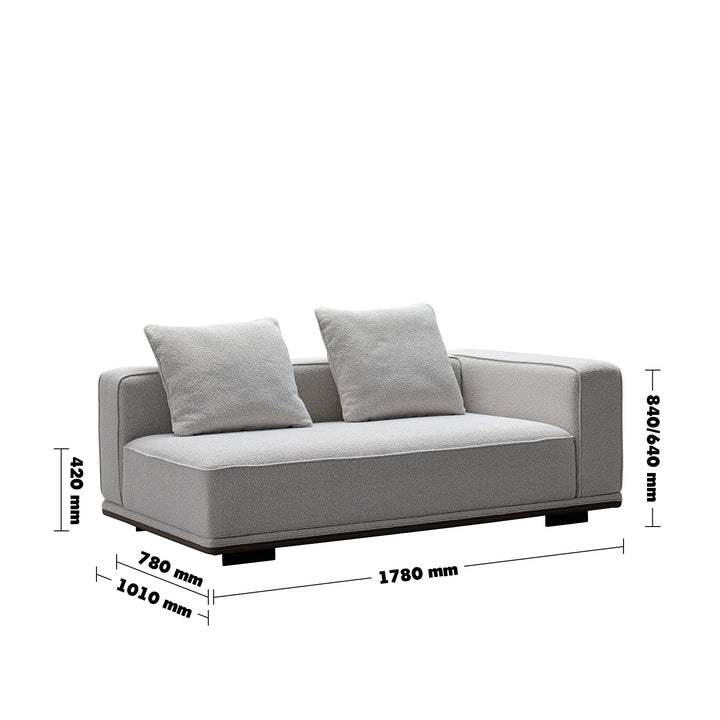 Scandinavian mixed weave fabric modular corner 2 seater sofa eleganza size charts.