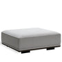 Minimalist Mixed Weave Fabric Modular Ottoman ELEGANZA