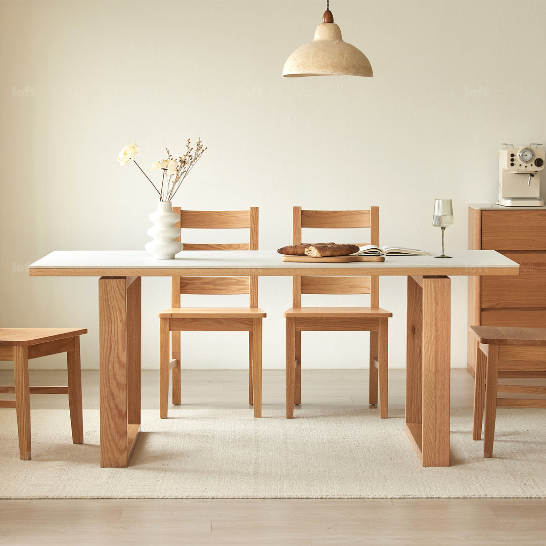 Scandinavian Sintered Stone Dining Table CLASSIC DINE Environmental