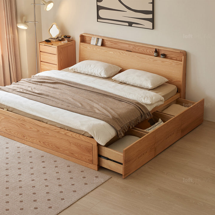 Scandinavian Wood Bed CLASSICDREAM Layered