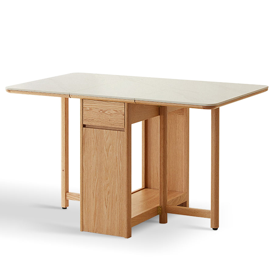 Scandinavian Wood Foldable Dining Table HEMU White Background