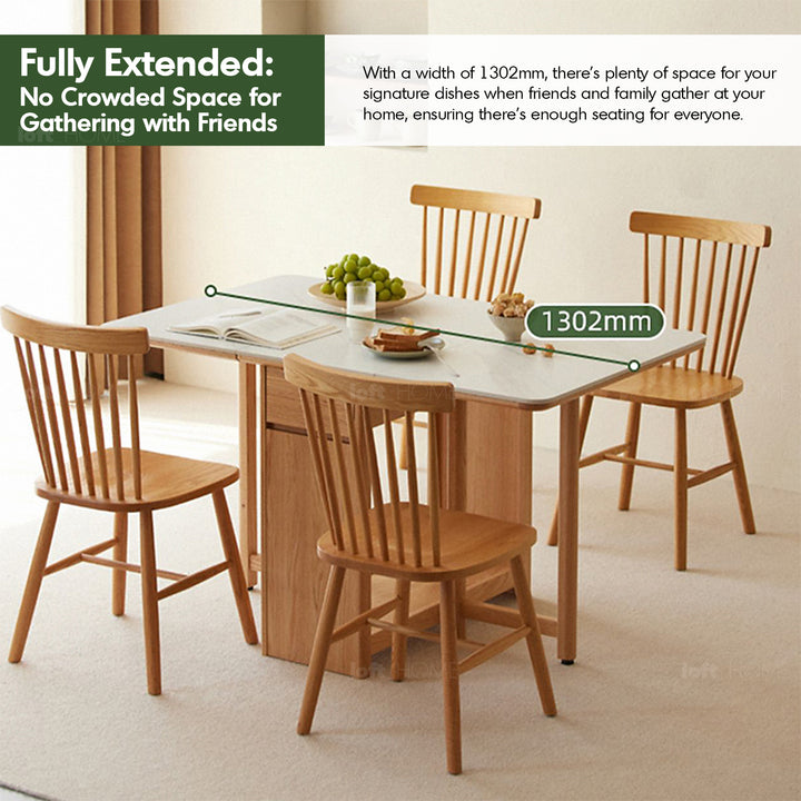 Scandinavian Wood Foldable Dining Table HEMU Life Style