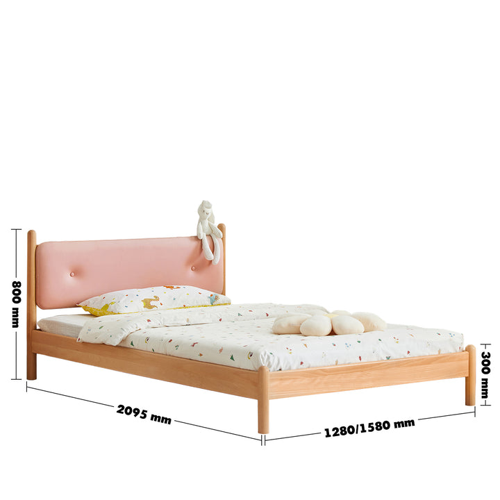 Scandinavian Wood Kids Bed SWEET Size Chart