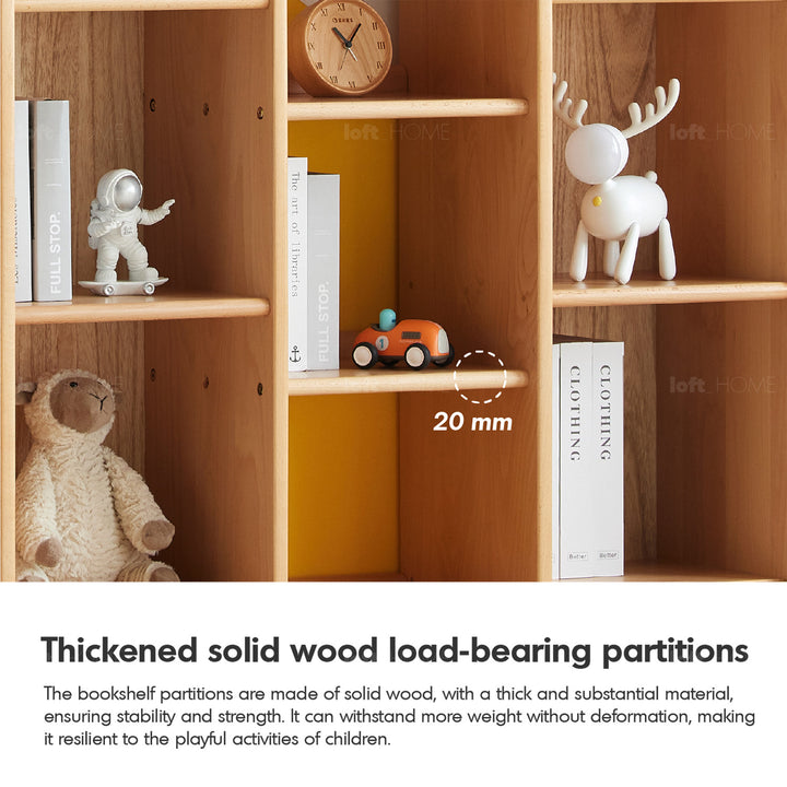 Scandinavian Wood Kids Shelf BEAR Detail 2