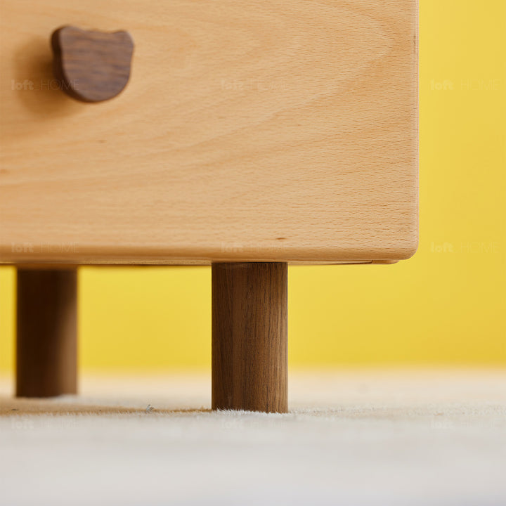 Scandinavian Wood Kids Side Table BEAR Conceptual