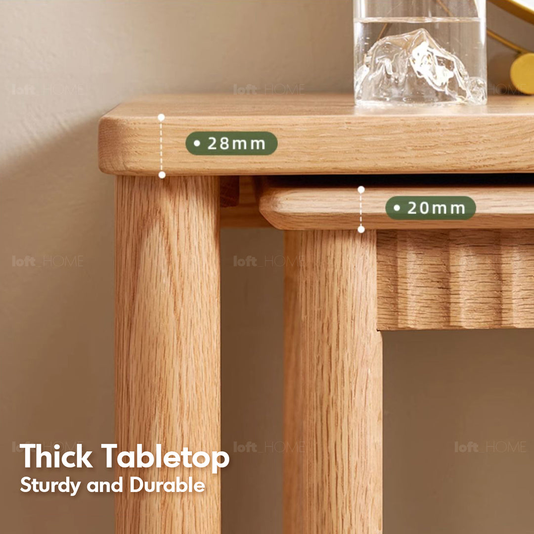 Scandinavian Wood Study Desk TWIN LAYER Situational