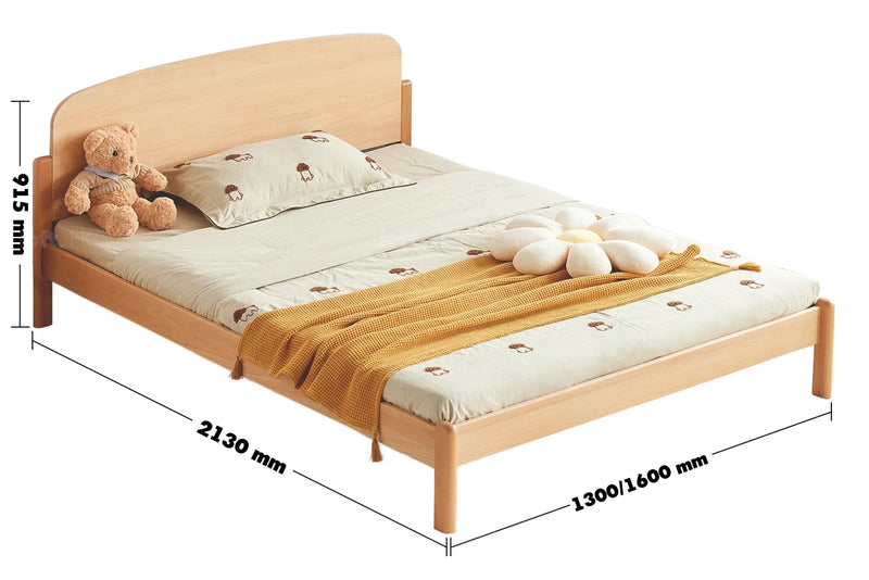 Scandinavian Wood Kids Bed SNOOZE Size Chart