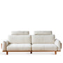 Scandinavian Chenille Velvet Fabric 4 Seater Sofa BESSEN