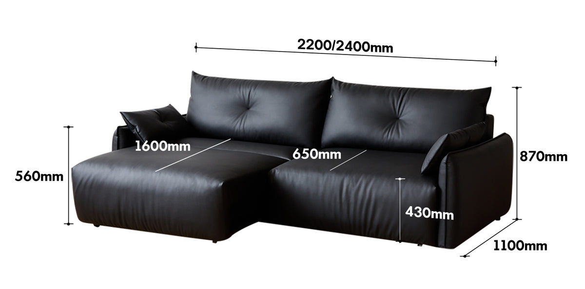 Modern Microfiber Leather Electric Recliner 3 Seater Sofa EVENA Size Chart